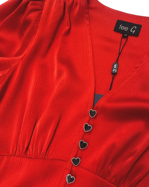 Fee G - Red Evelyn Dress
