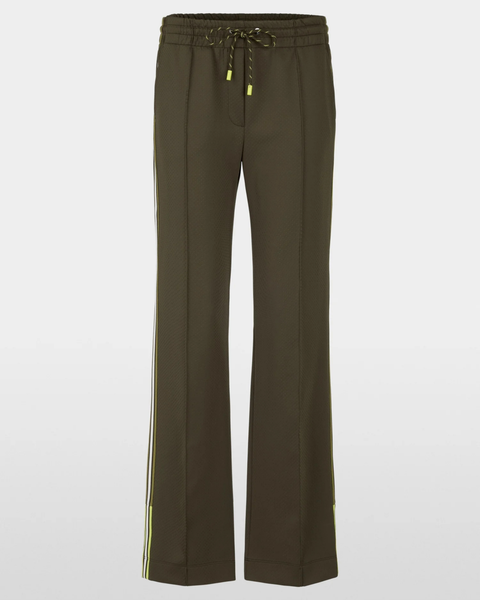 Marc Cain Sports - WASHINGTON Wide Leg Khaki Trousers
