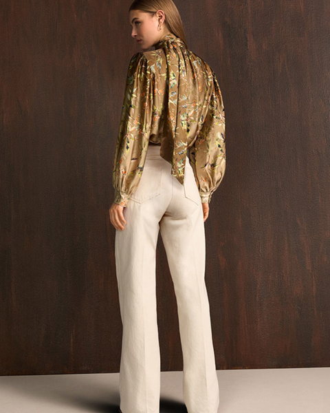 RIANI - Back Bow Floral Blouse