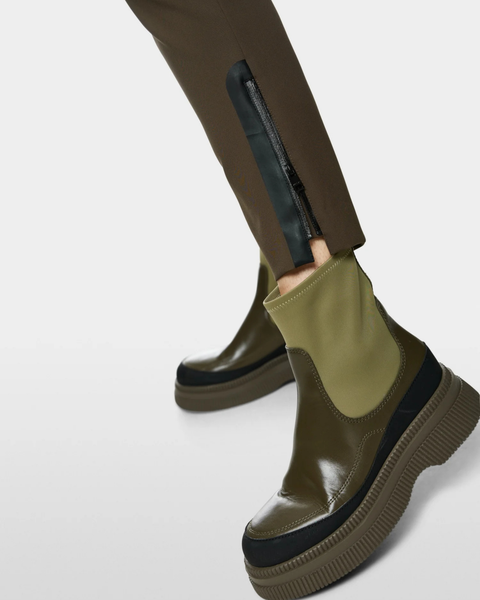 Marc Cain - FRANCA Khaki Slim Fit Trousers