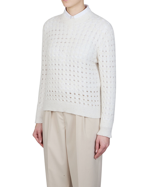 Purotatto - Open Knit Cream Sweater