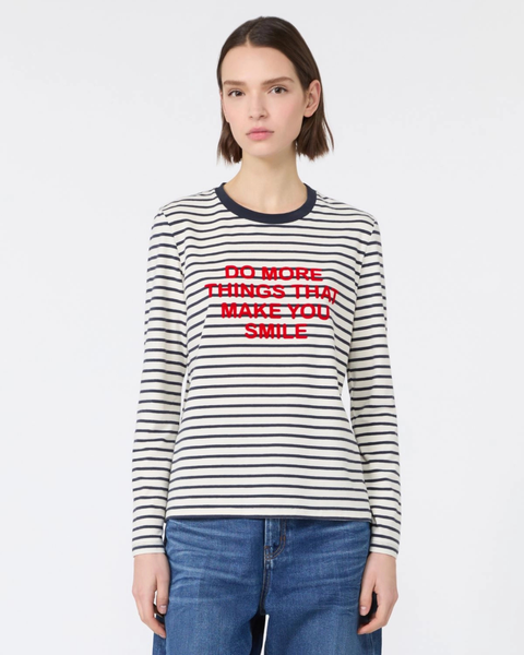 Weekend Max Mara - Stripe Motif Jersey T-shirt