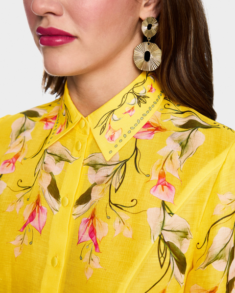 Marc Cain - Yellow Printed Blouse