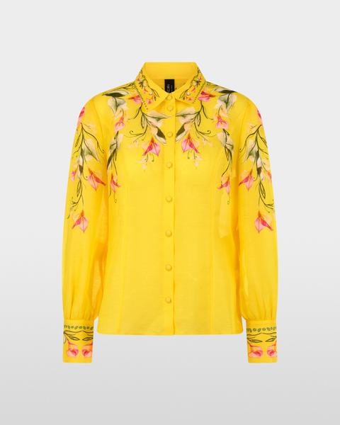 Marc Cain - Yellow Printed Blouse