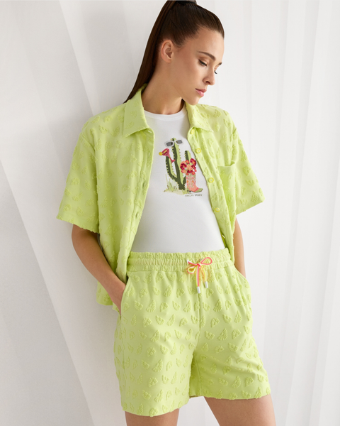 Marc Cain - Ribbed Vest with Cactus