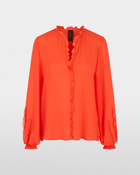 Marc Cain - Coral Ruffle Detail Blouse