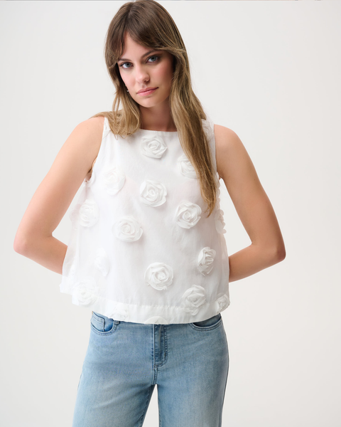 Joseph Ribkoff - 3D Flower Top