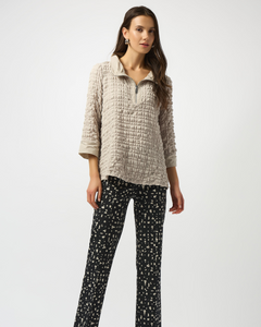 Joseph Ribkoff - Ruched Stone Top