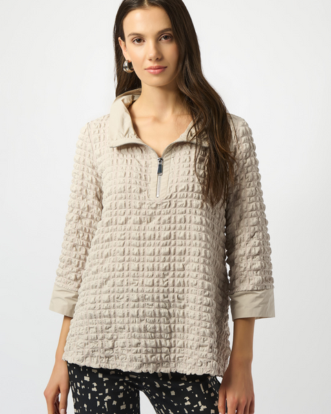 Joseph Ribkoff - Ruched Stone Top