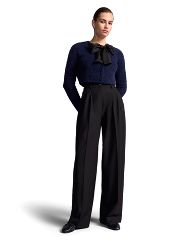 RIANI - Blue Cardigan with Bow