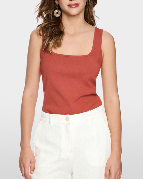 Marc Cain - Ribbed Vest Top Available in 2 Colours