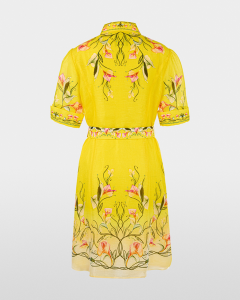 Marc Cain - Yellow Floral Printed Dress