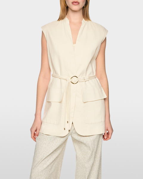 Marc Cain - Long Linen Blend Safari Vest