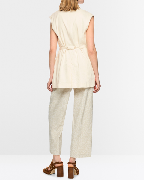 Marc Cain - Long Linen Blend Safari Vest