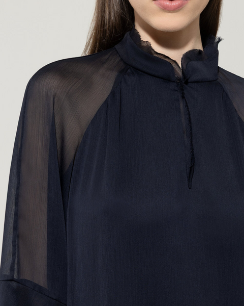 Luisa Cerano - Navy Tiered Dress