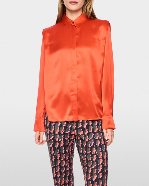 Marc Cain - Coral Silk Blouse
