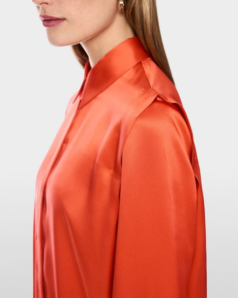 Marc Cain - Coral Silk Blouse