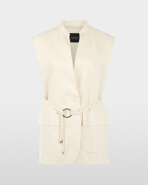 Marc Cain - Long Linen Blend Safari Vest