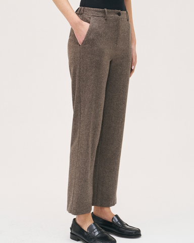 Rosso35 - Brown Tweed Trousers