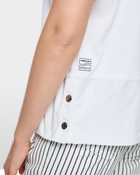 Marc Cain - Casual Top with Drawstring Collar Detail