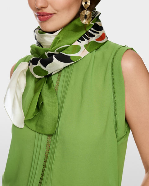 Marc Cain - Green Printed Scarf