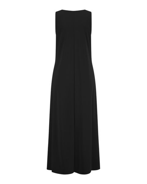 RIANI - Black Sleeveless Midi Dress