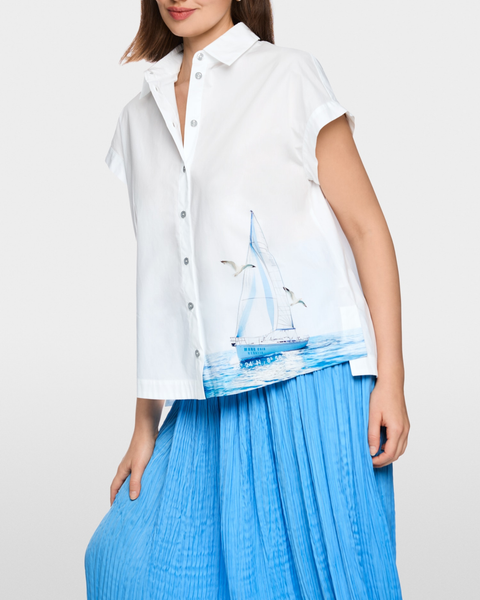 Marc Cain - Blouse with Maritime Print