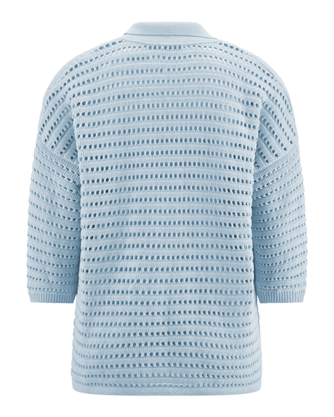 RIANI - Knitted Boxy Blue Pullover
