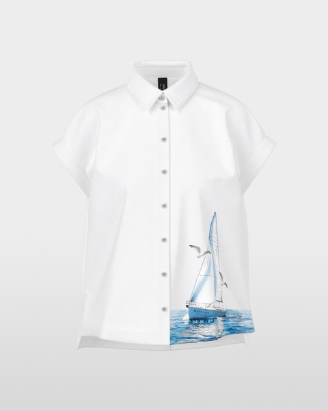 Marc Cain - Blouse with Maritime Print