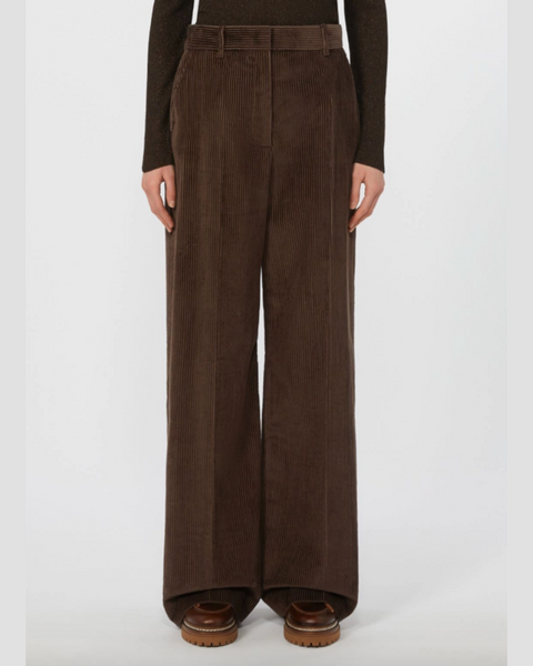 Weekend Max Mara - TANIA Chocolate Corduroy Trousers