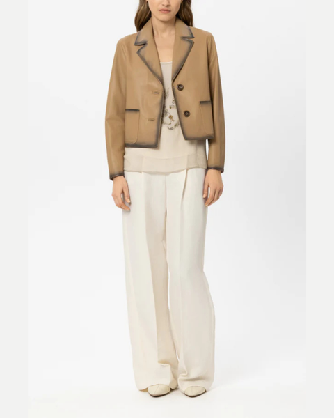Luisa Cerano - Lambskin Nappa Blazer Jacket