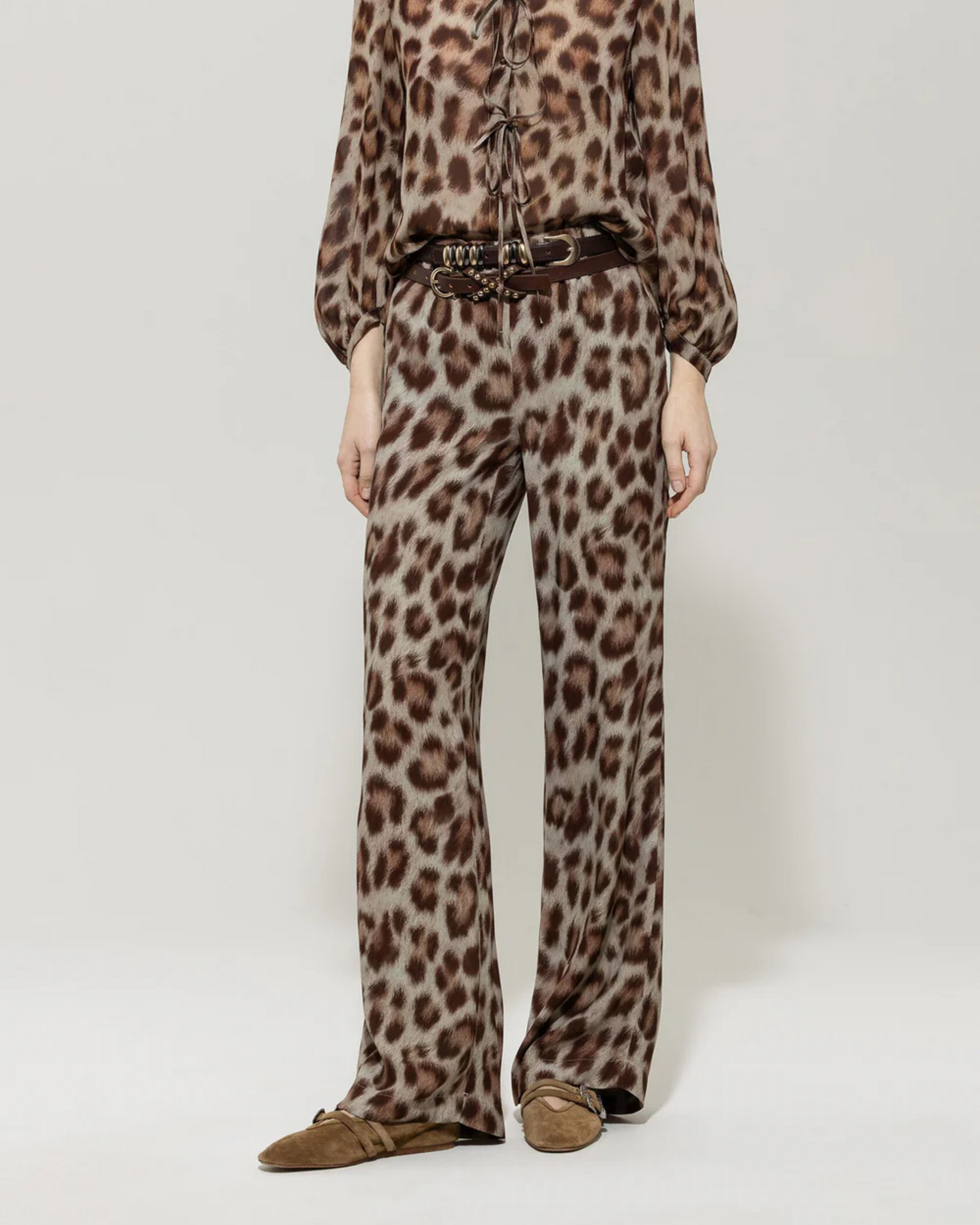 Luisa Cerano - Leopard Print Trousers