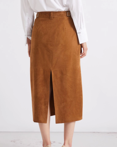 Marella - Ginger Suede Skirt