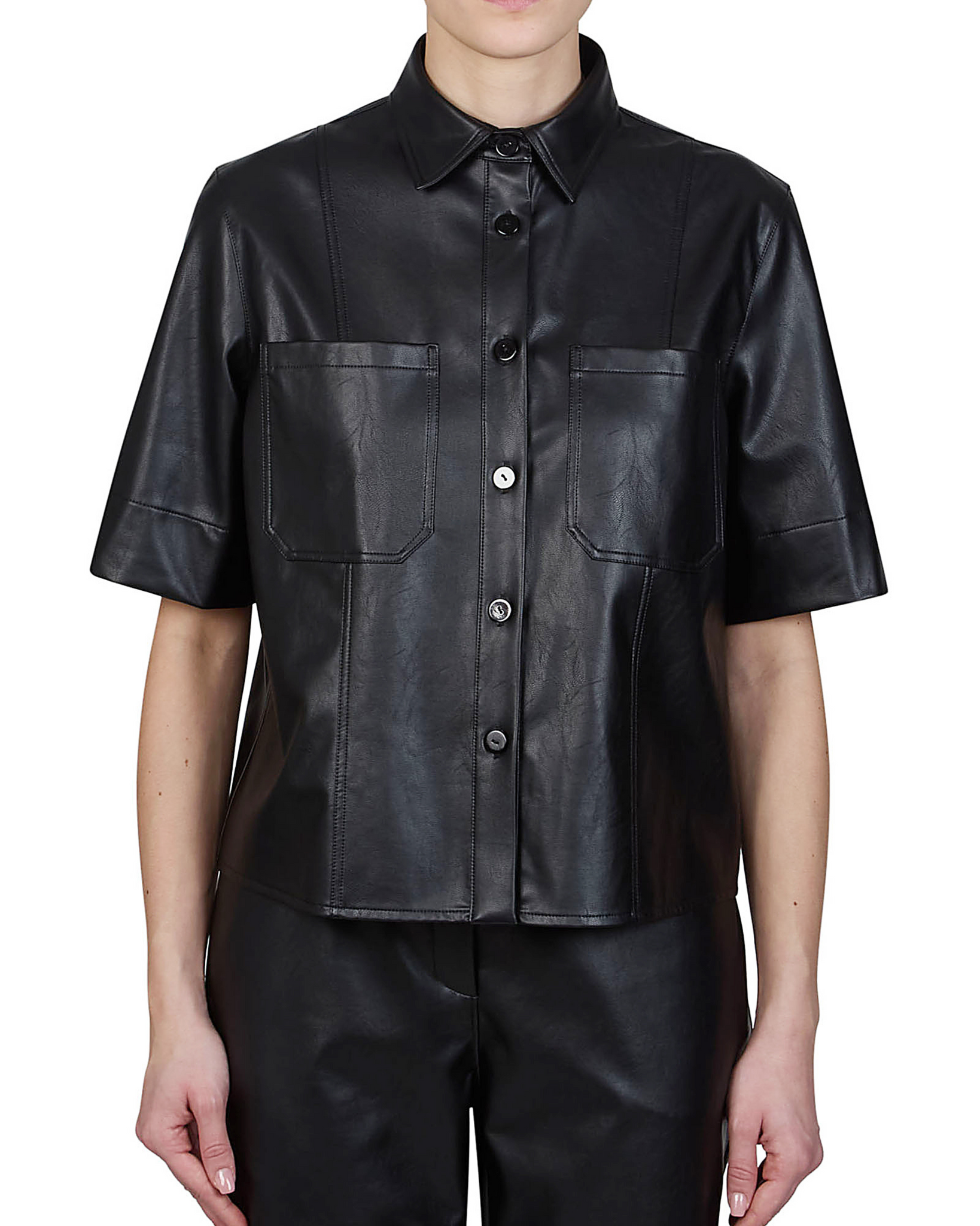 Purotatto - Faux Leather Shirt