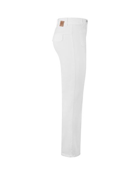 RIANI - White Bootcut Jeans with Pocket Details