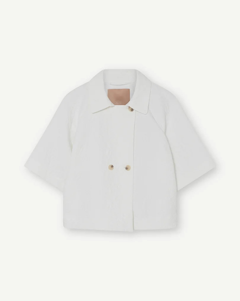 Gustav - Embossed Off-White Jacket