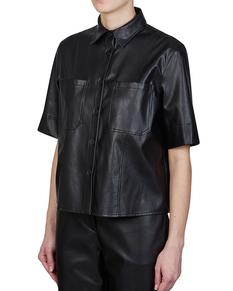 Purotatto - Faux Leather Shirt