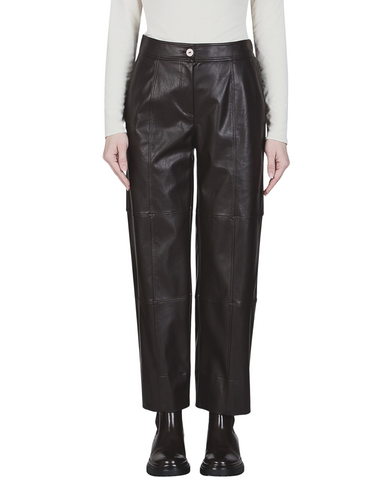 Purotatto - Black Faux Leather Trousers