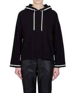 Purotatto - Hooded Sweater with Contrast Trim