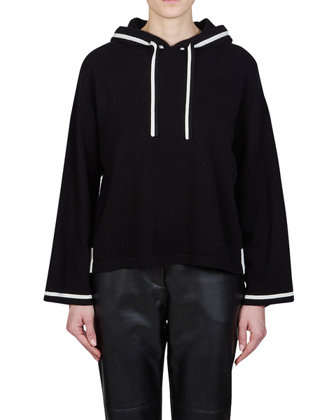 Purotatto - Hooded Sweater with Contrast Trim