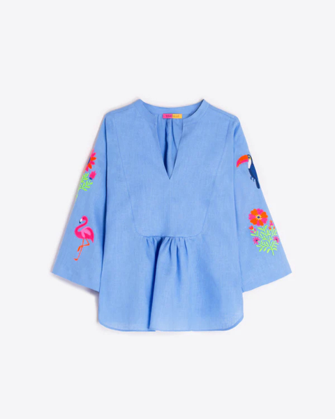 Vilagallo - Blouse with Tropical Sleeves