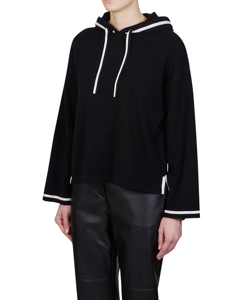 Purotatto - Hooded Sweater with Contrast Trim