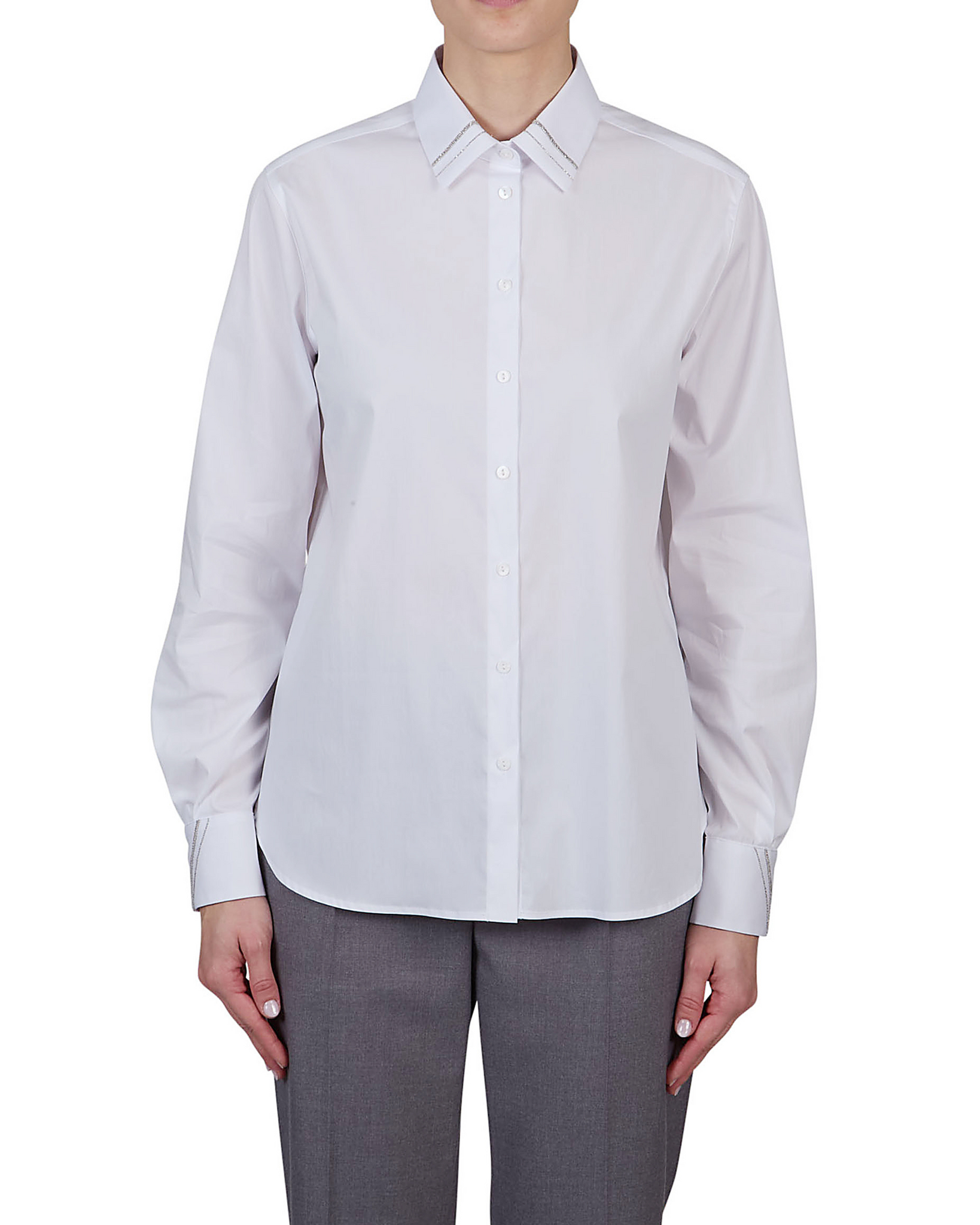 Purotatto - White Shirt with Gold Sparkle Detail