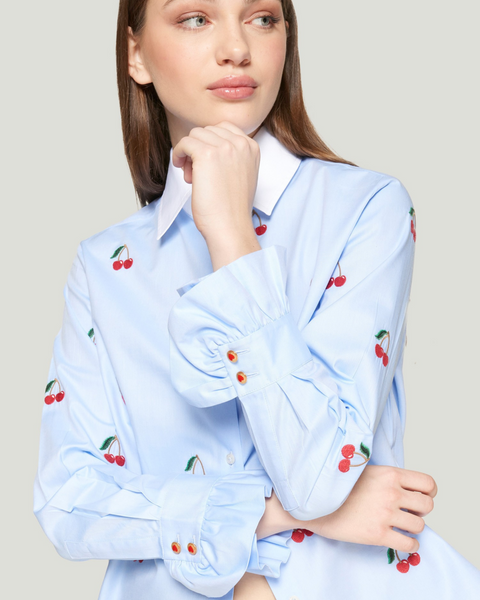 Vilagallo - Cherry Print Shirt