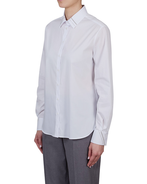 Purotatto - White Shirt with Gold Sparkle Detail