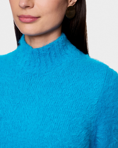 Marc Cain - Blue Fluffy Sweater
