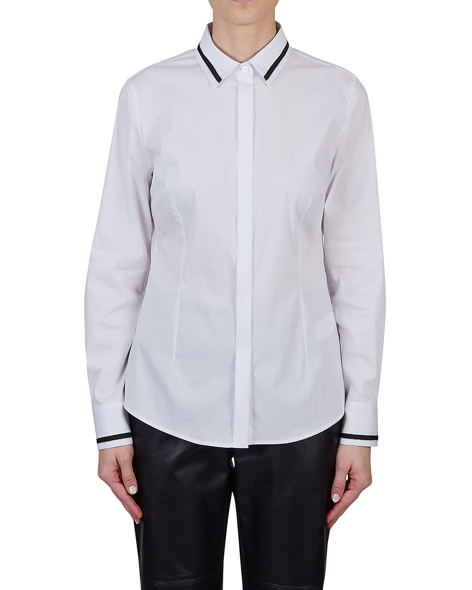 Purotatto - White Shirt with Black Trim Detailing