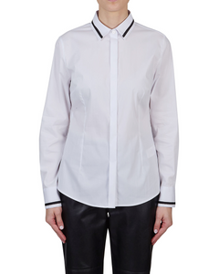 Purotatto - White Shirt with Black Trim Detailing