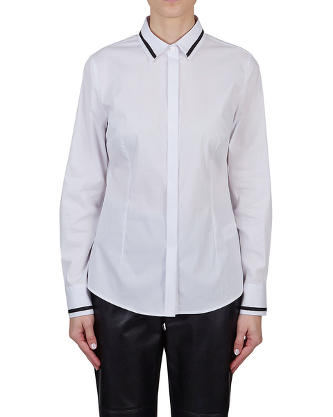 Purotatto - White Shirt with Black Trim Detailing
