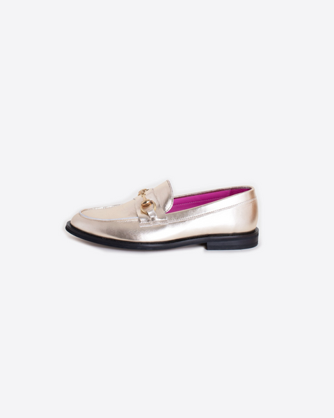 Vilagallo - Gold Leather Loafers